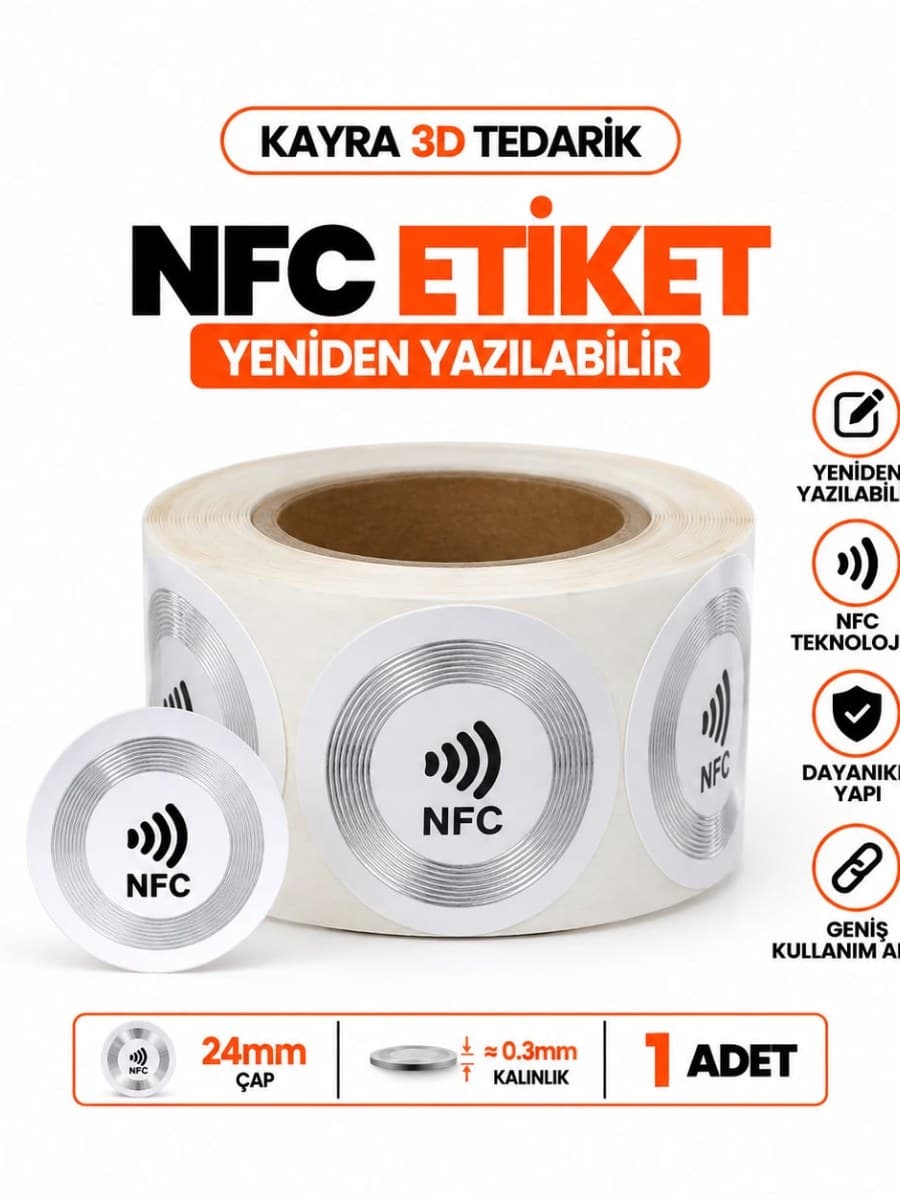 Yeniden Yazılabilir NFC Etiket