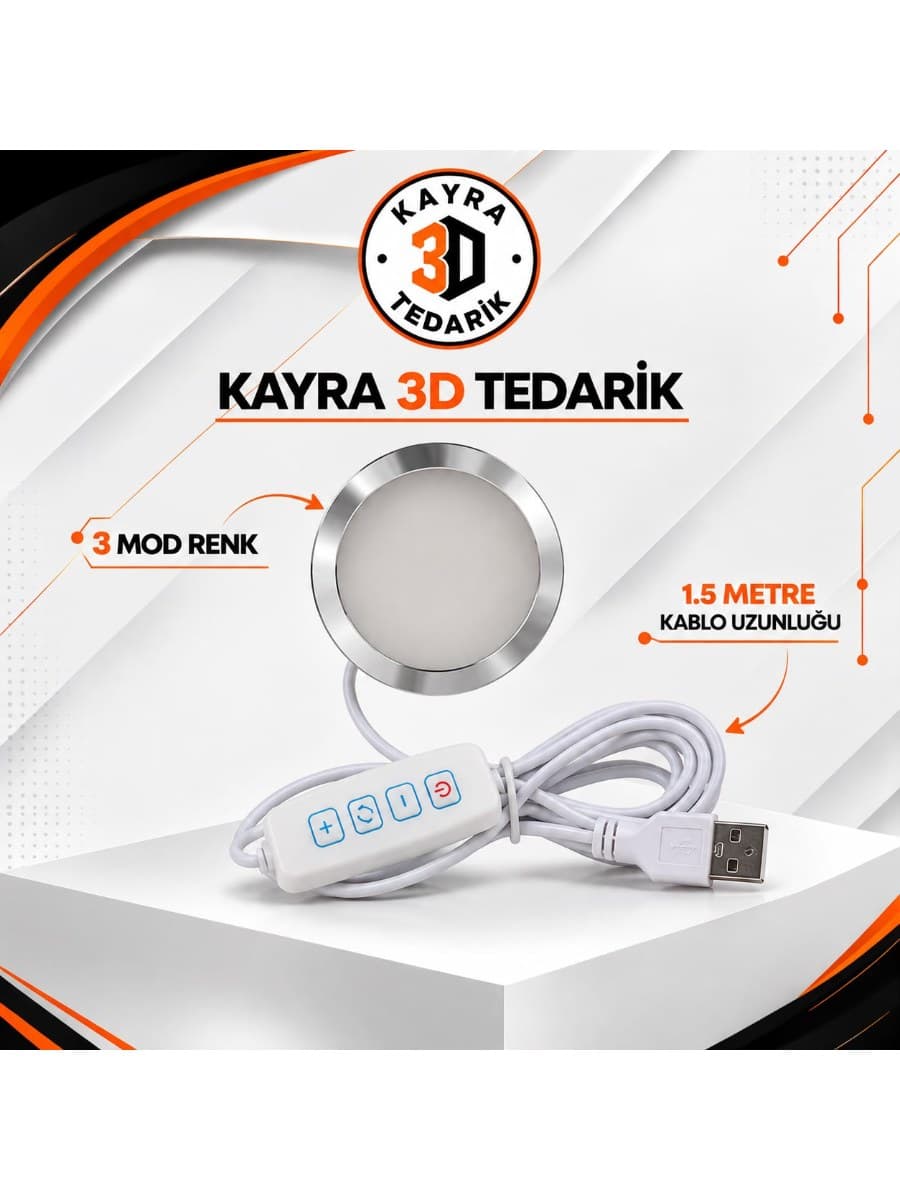 Bambu Lab Uyumlu LED Kit – 3 Mod Renk ( 1.5 Metre )