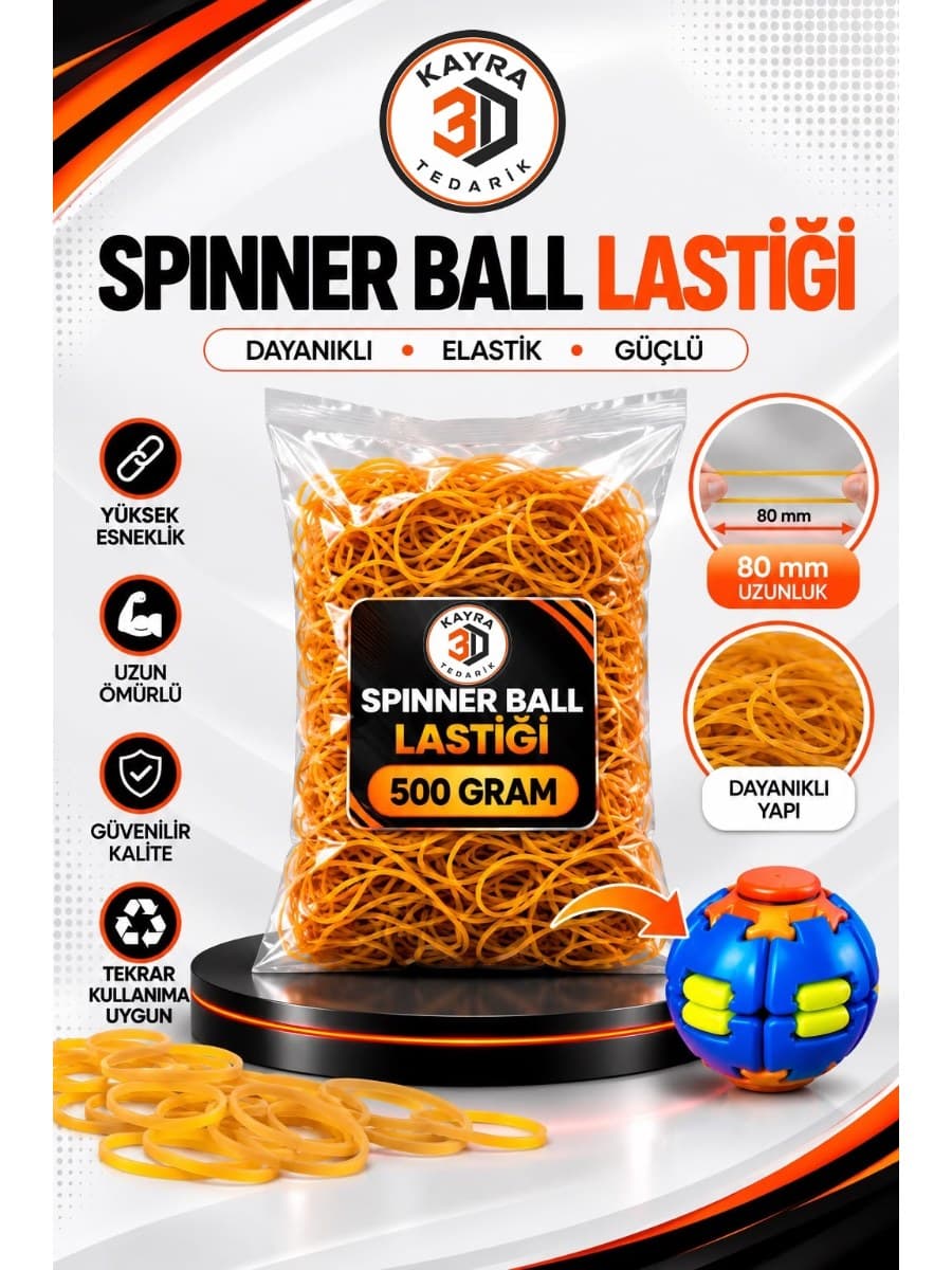 Spinner Ball Lastiği 500 Gr