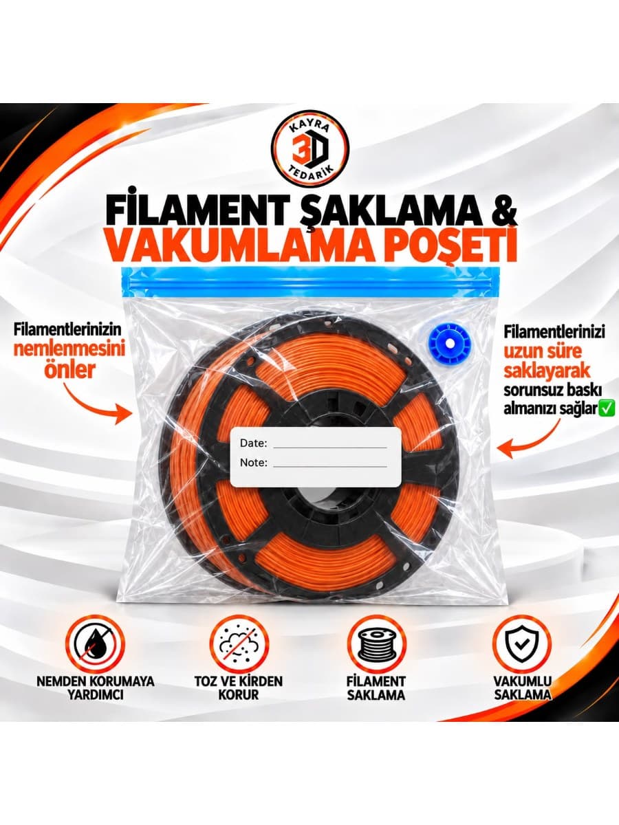 Filament Saklama & Vakumlama Poşeti
