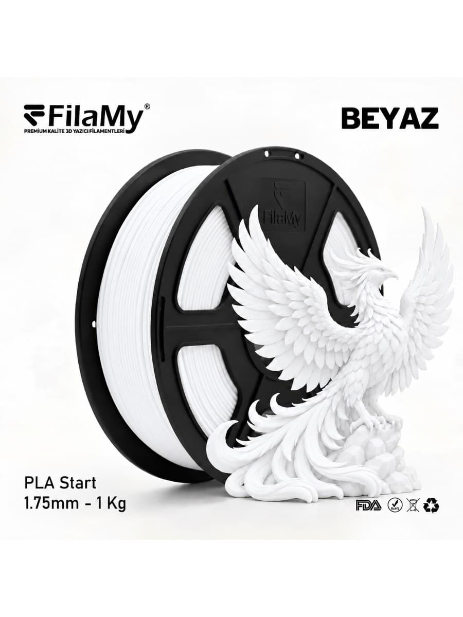 FilaMy PLA Filament Beyaz