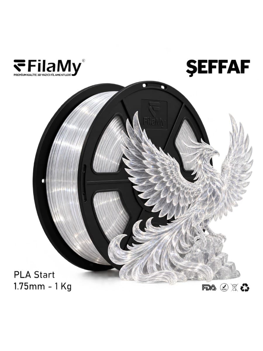 FilaMy PLA Filament Şeffaf