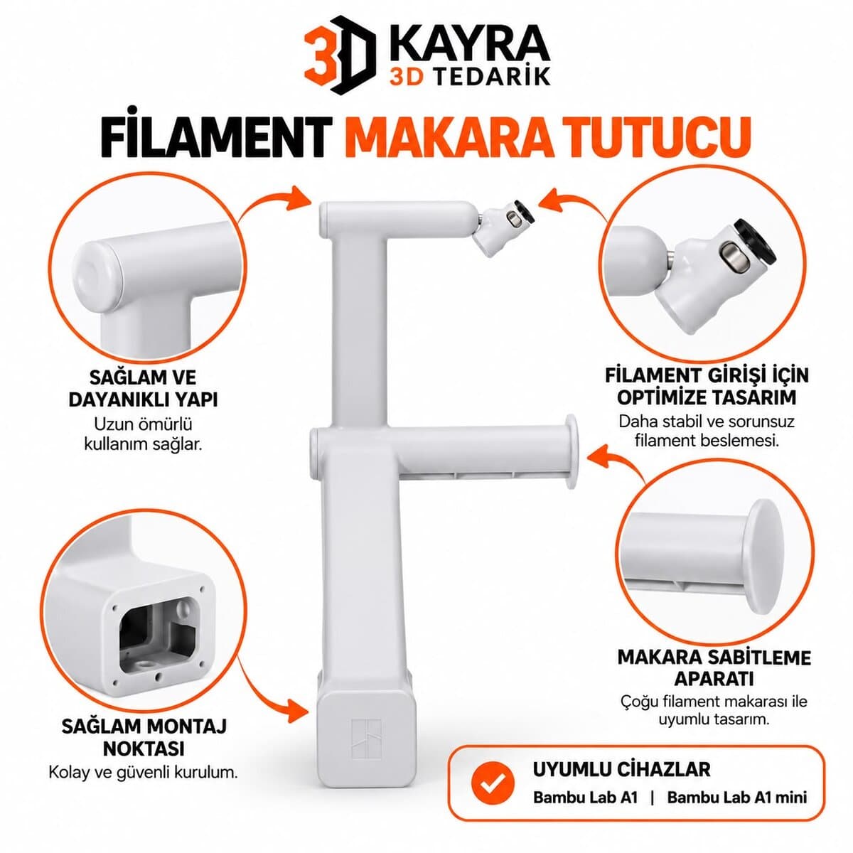 Filament Makara Tutucu — Bambu Lab A1 / A1 mini